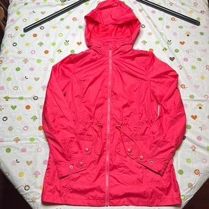 ST John’s Bay Hooded Packable Water Resistant Jacket Salmon 🍣  size S